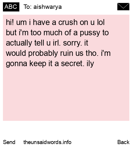 unsent message to aishwarya