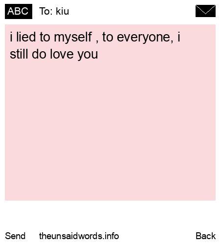unsent message to kiu