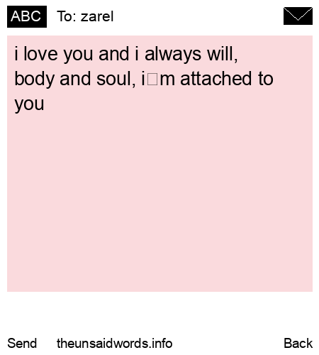 unsent message to zarel