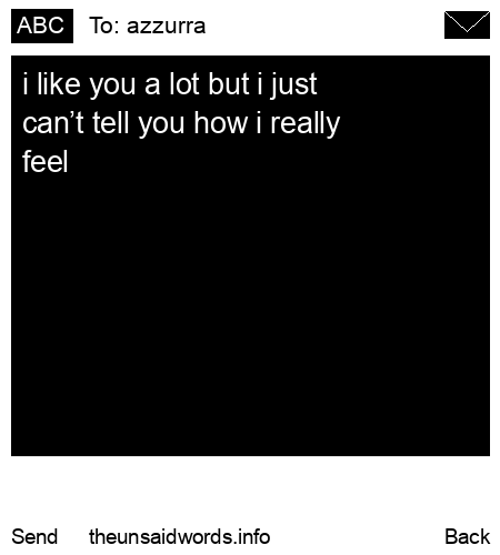 unsent message to azzurra