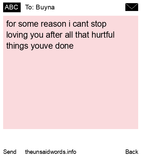 unsent message to Buyna