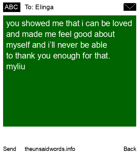 unsent message to Elinga