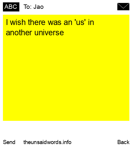unsent message to Jao