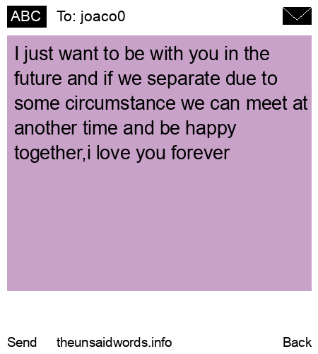 unsent message to joaco0