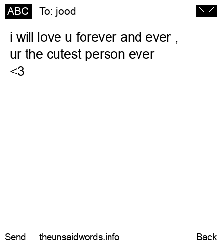 unsent message to jood
