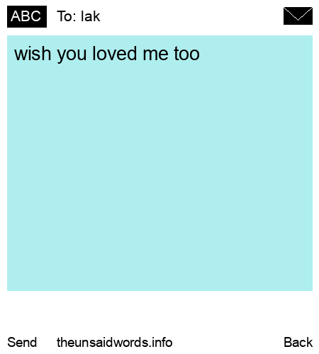 unsent message to lak