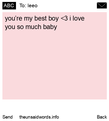 unsent message to leeo