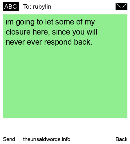 unsent message to rubylin 