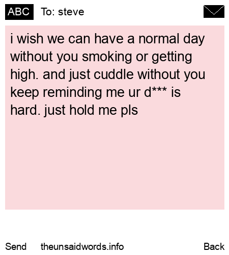 unsent message to steve