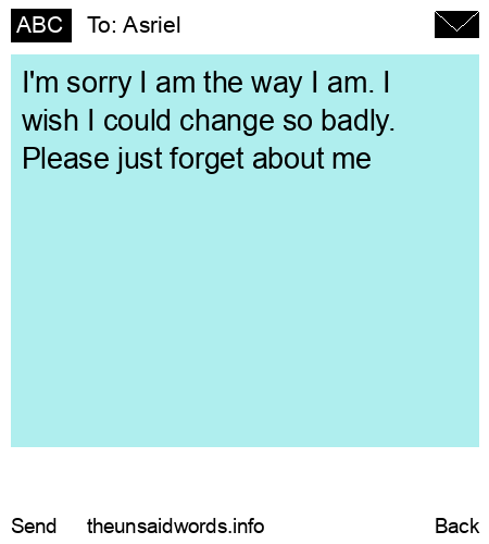 unsent message to Asriel