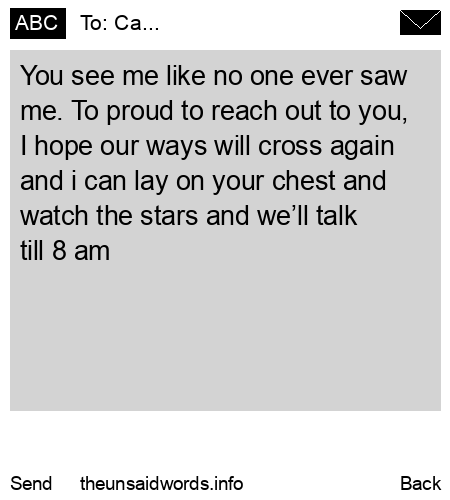 unsent message to Ca...