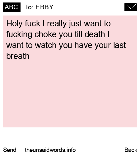 unsent message to EBBY