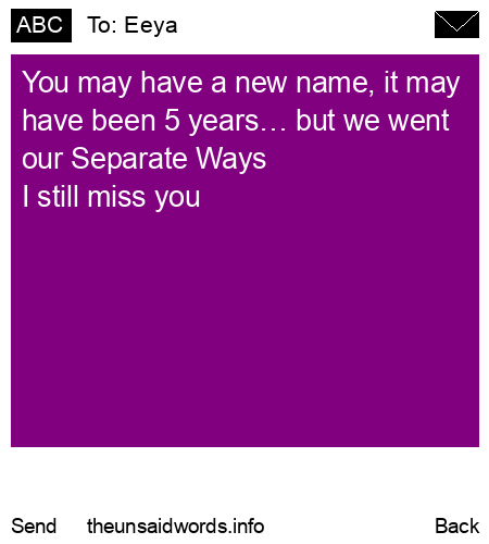 unsent message to Eeya 
