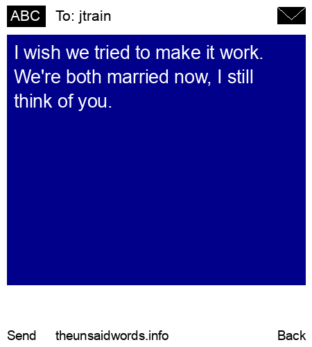 unsent message to jtrain
