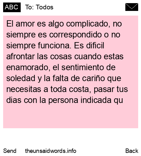 unsent message to Todos