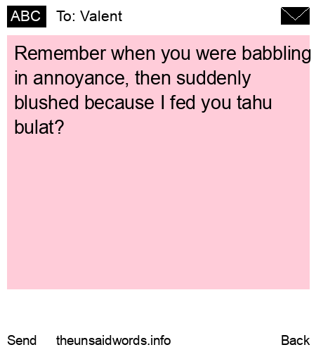 unsent message to Valent