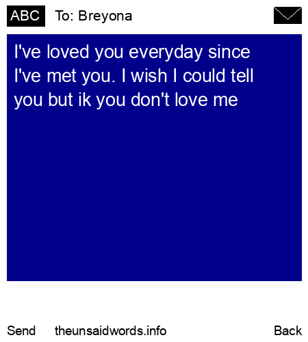 unsent message to Breyona