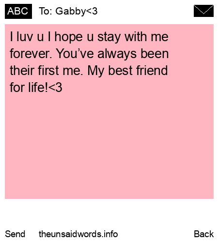 unsent message to Gabby<3