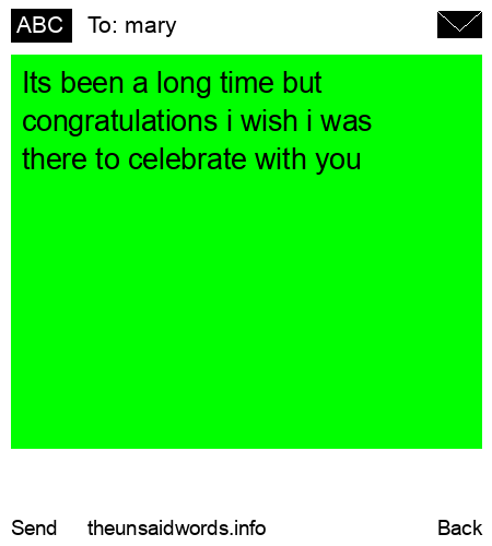 unsent message to mary