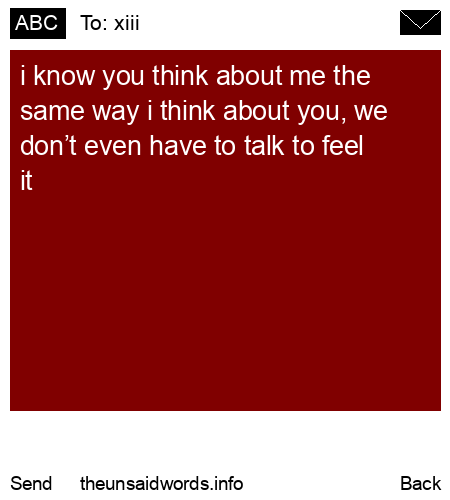 unsent message to xiii