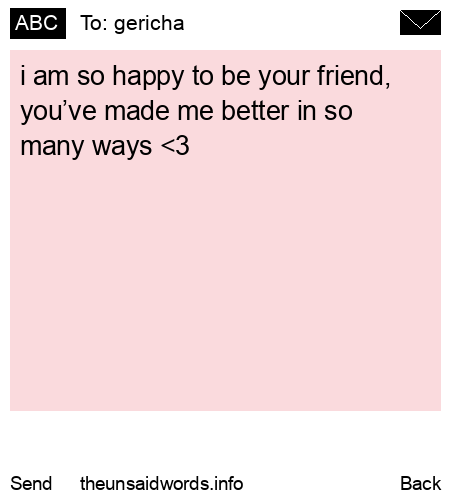 unsent message to gericha