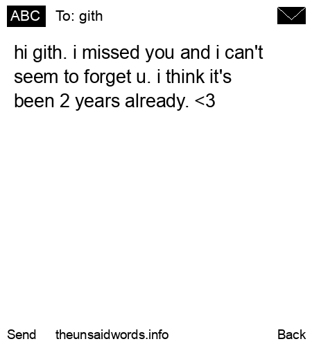 unsent message to gith