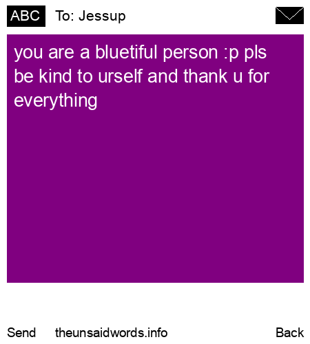 unsent message to Jessup