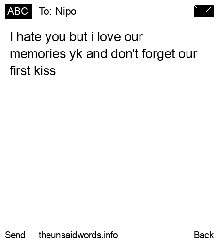 unsent message to Nipo