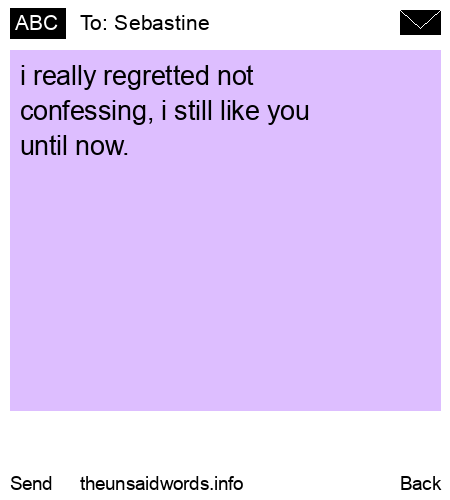 unsent message to Sebastine