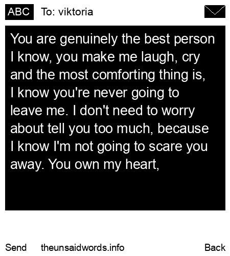 unsent message to viktoria