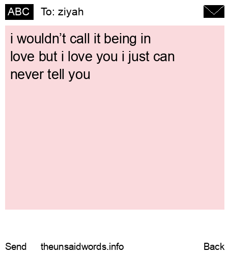 unsent message to ziyah