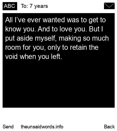 unsent message to 7 years