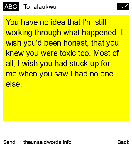 unsent message to alaukwu