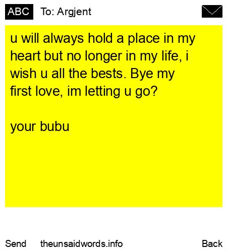 unsent message to Argjent