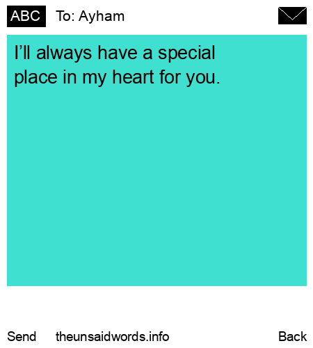 unsent message to Ayham
