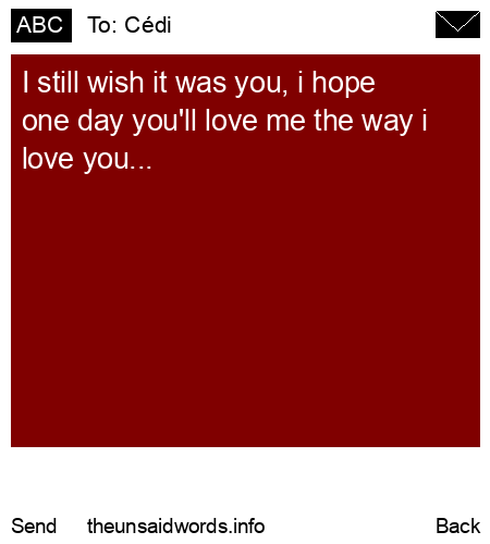 unsent message to Cédi