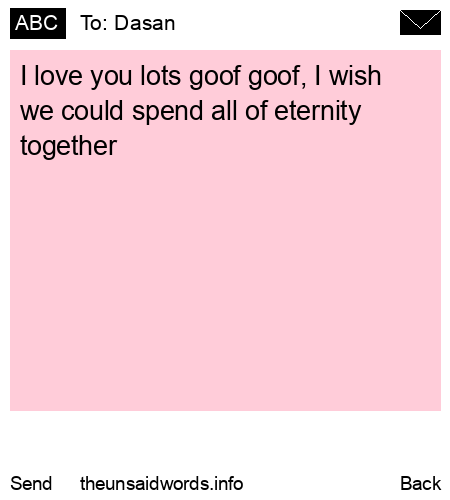 unsent message to Dasan