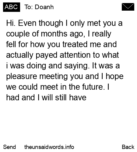 unsent message to Doanh