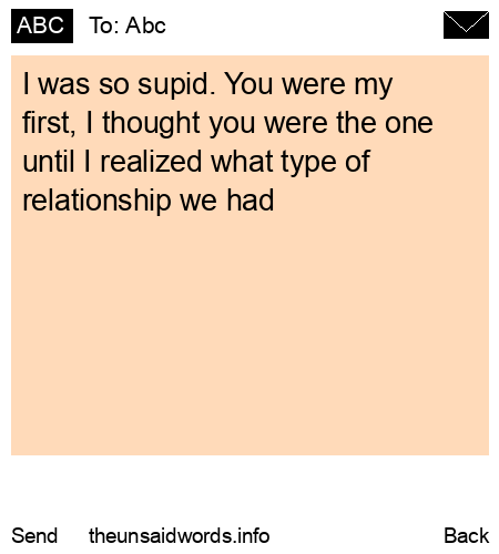 unsent message to Abc