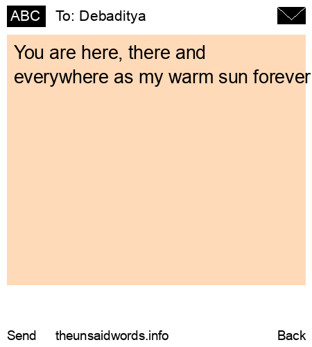 unsent message to Debaditya