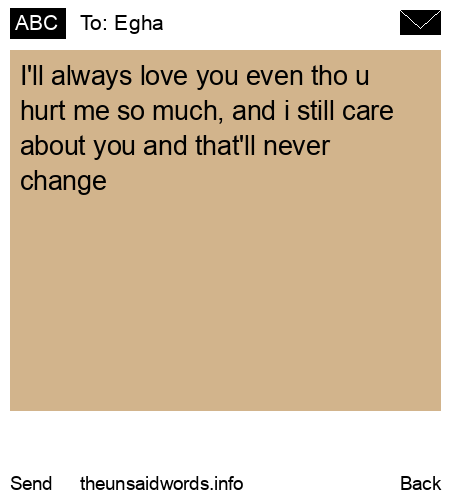 unsent message to Egha