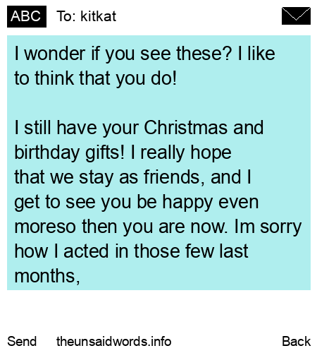 unsent message to kitkat