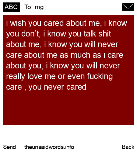unsent message to mg