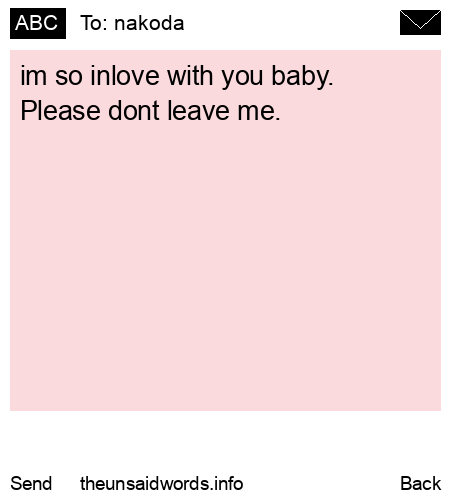 unsent message to nakoda