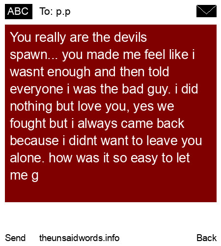 unsent message to p.p