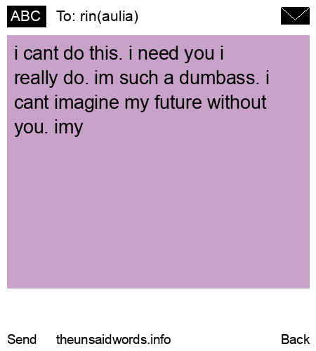 unsent message to rin(aulia)