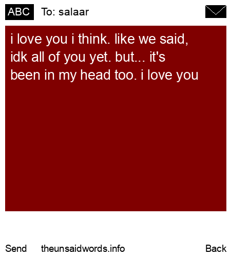unsent message to salaar