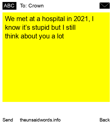 unsent message to Crown
