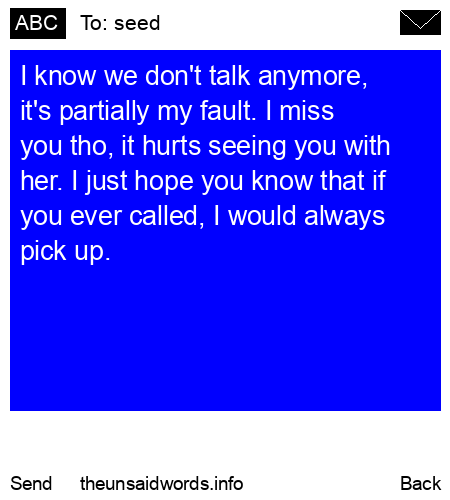 unsent message to seed