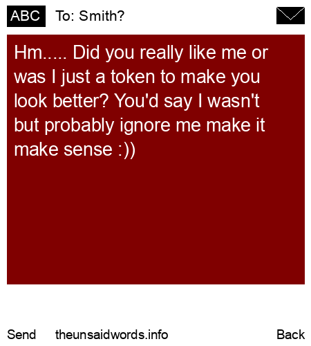 unsent message to Smith?